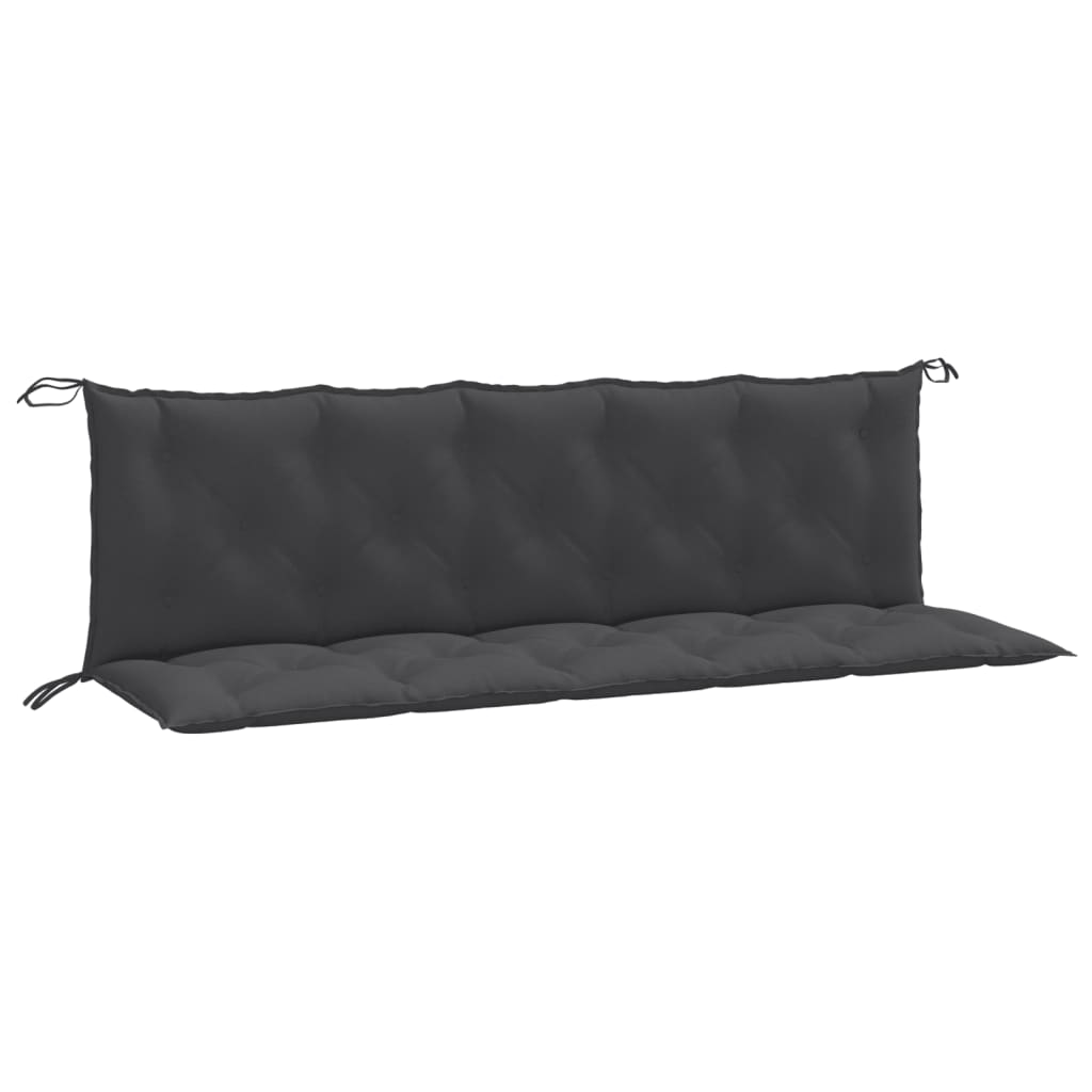Vidaxx havebænkhynder 2 stk 180x50x7 cm stof blandet antracit
