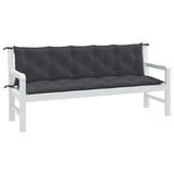 Vidaxx havebænkhynder 2 stk 180x50x7 cm stof blandet antracit