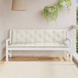 Vidaxx havebænkhynder 2 stk 180x50x7 cm stofblandet creme