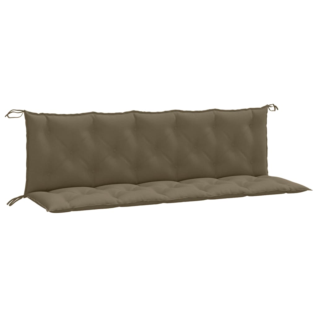 Vidaxx havebænkhynder 2 stk 180x50x7 cm stof meleret taupe