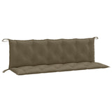 Vidaxx havebænkhynder 2 stk 180x50x7 cm stof meleret taupe