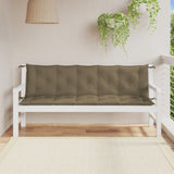 Vidaxx havebænkhynder 2 stk 180x50x7 cm stof meleret taupe