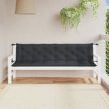 Vidaxx havebænkhynder 2 stk 200x50x7 cm stof blandet antracit farve
