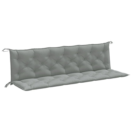 Vidaxx havebænkhynder 2 stk 200x50x7 cm stof blandet lysegrå