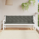 Vidaxx havebænkhynder 2 stk 200x50x7 cm stof blandet mørkegrå