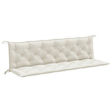 Vidaxx havebænkhynder 2 stk 200x50x7 cm stofblandet creme