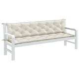 Vidaxx havebænkhynder 2 stk 200x50x7 cm stofblandet creme