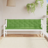 Vidaxx havebænkhynder 2 stk 200x50x7 cm stof blandet grønt