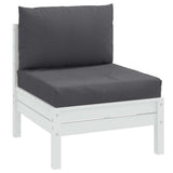 Vidaxl pallehynder 2 stk stof, blandet antracit