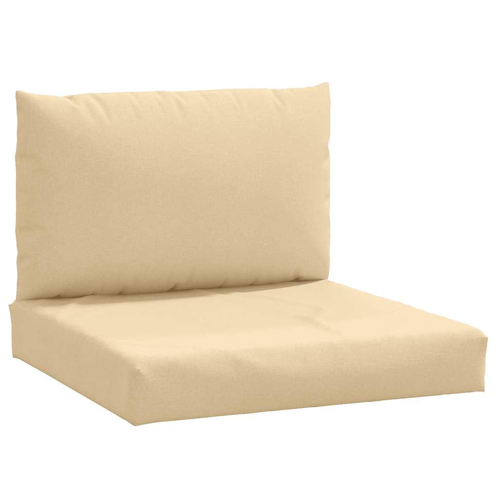 VidaXL pallehynder 2 stk stof blandet beige