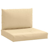 VidaXL pallehynder 2 stk stof blandet beige