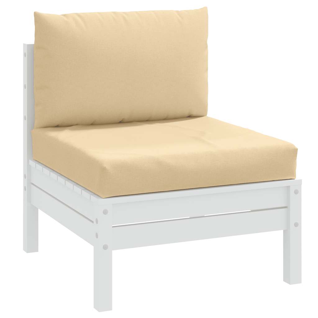VidaXL pallehynder 2 stk stof blandet beige