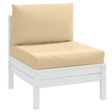 VidaXL pallehynder 2 stk stof blandet beige
