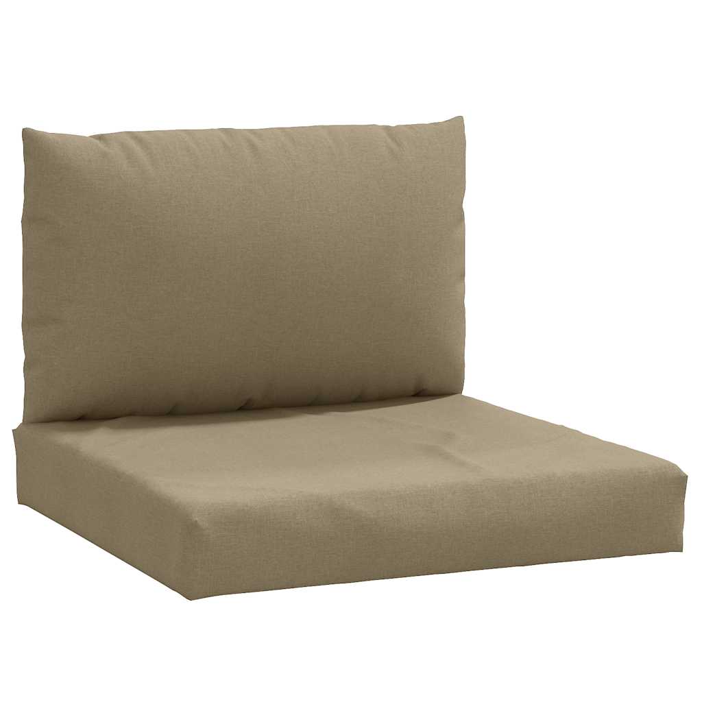 VidaXL pallehynder 2 stk stof melange taupe