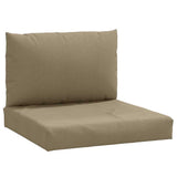 VidaXL pallehynder 2 stk stof melange taupe