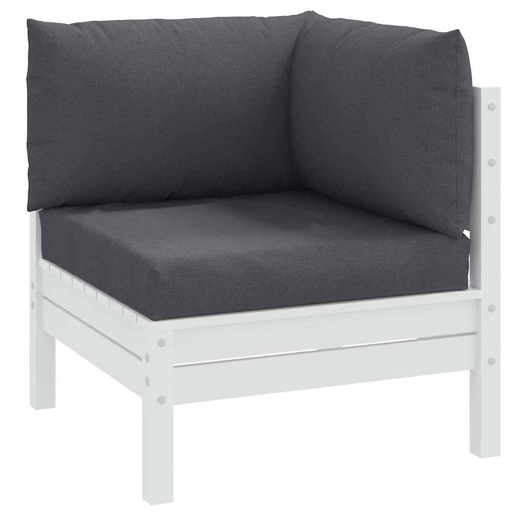 Vidaxl pallehynder 3 stk stof, blandet antracit
