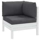 Vidaxl pallehynder 3 stk stof, blandet antracit
