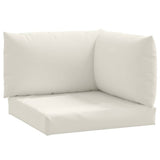 VidaXL pallehynder 3 stk stof, blandet creme