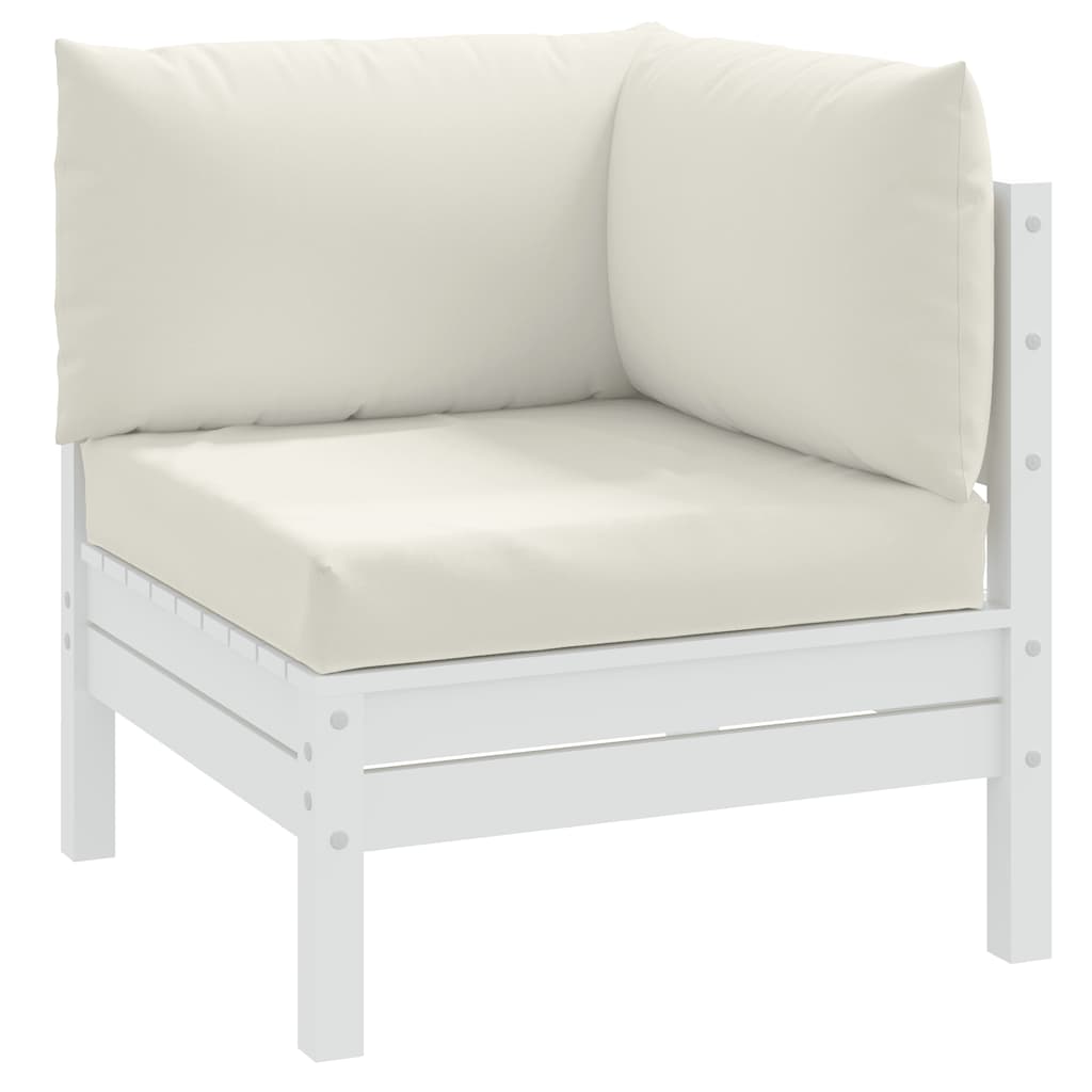 VidaXL pallehynder 3 stk stof, blandet creme