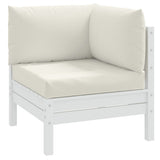 VidaXL pallehynder 3 stk stof, blandet creme