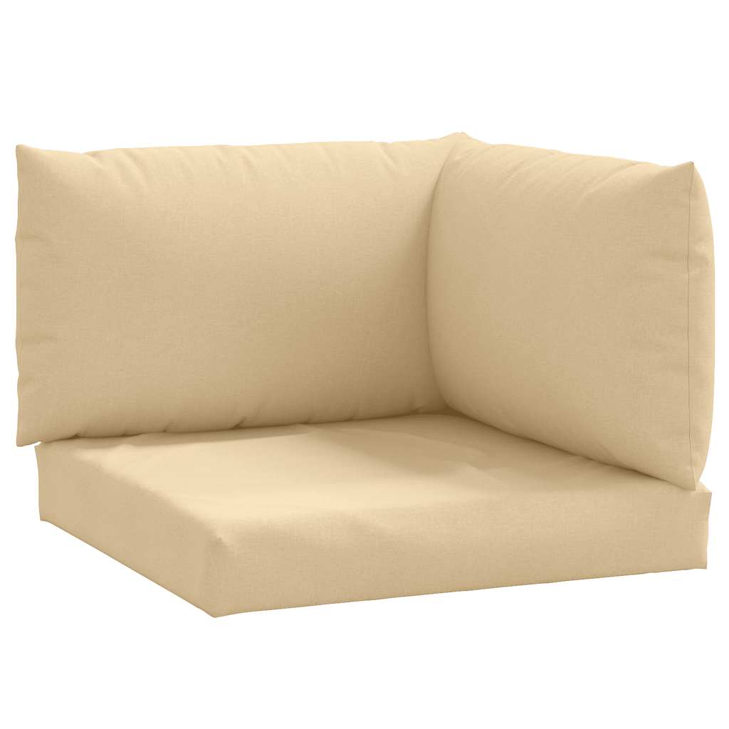 VidaXL pallehynder 3 stk stof blandet beige