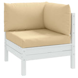 VidaXL pallehynder 3 stk stof blandet beige