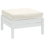 Vidaxx pallepude 60x60x10 cm stofblandet creme