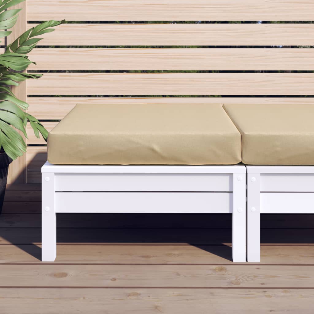 Vidaxx pallepude 60x60x10 cm stof blandet beige