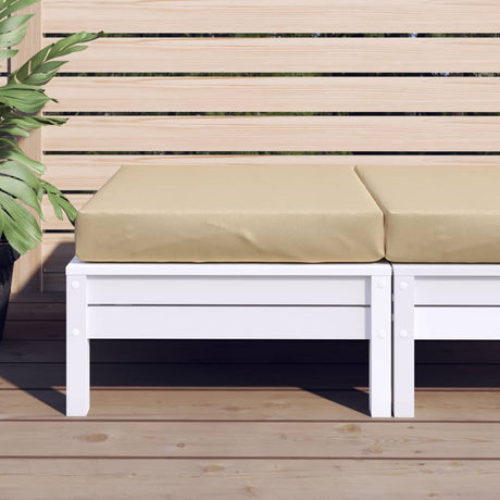 Vidaxx pallepude 60x60x10 cm stof blandet beige