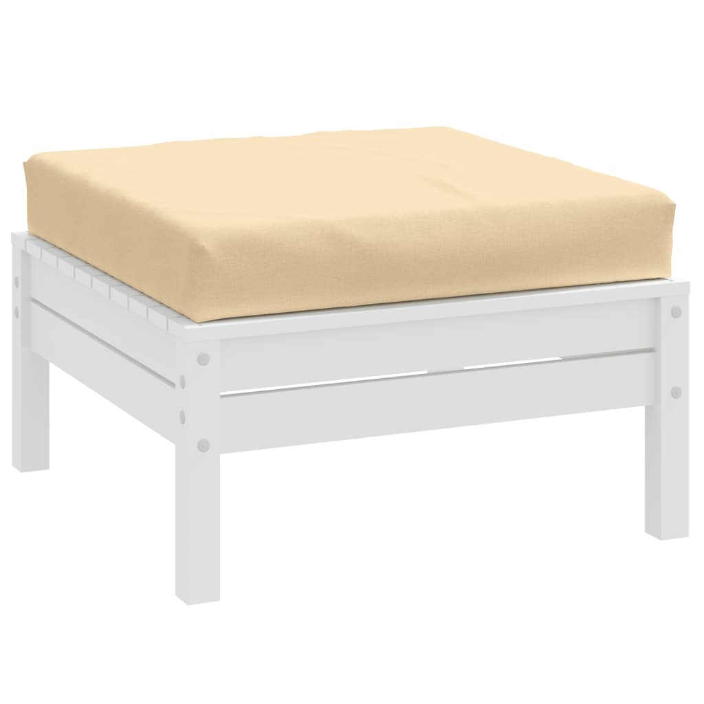 Vidaxx pallepude 60x60x10 cm stof blandet beige