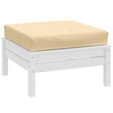 Vidaxx pallepude 60x60x10 cm stof blandet beige