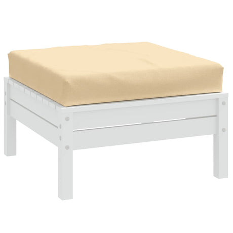 Vidaxx pallepude 60x60x10 cm stof blandet beige