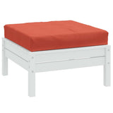 VidaXL pallepude 60x60x9,5 cm stof blandet rød