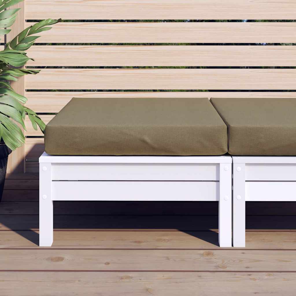VidaXL pallepude 60x60x9,5 cm stof meleret taupe