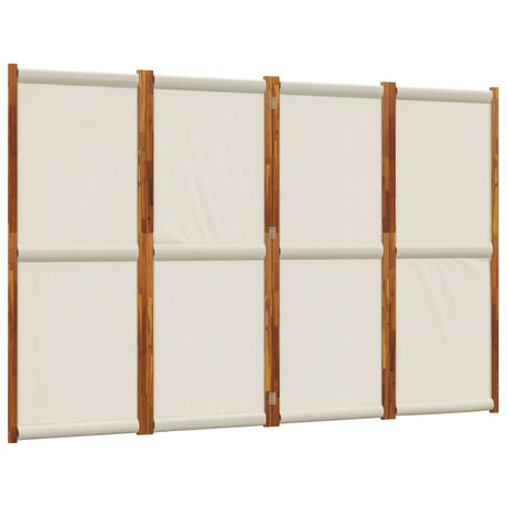 Vidaxl kamerscherm met 4 panelen 280x180 cm lichtgrijs