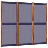 Vidaxl kamerscherm met 3 panelen 210x180 cm donkerblauw