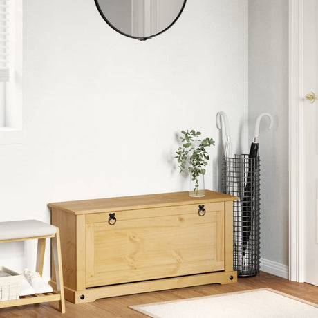 Vidaxx skoskab corona 99x32x47 cm massivt fyrretræ