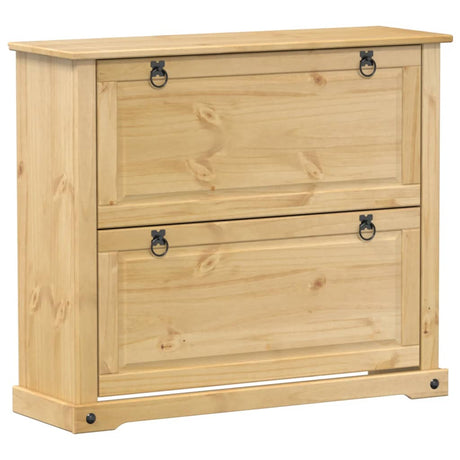 Vidaxx skoskab corona 99x32x85 cm massivt fyrretræ