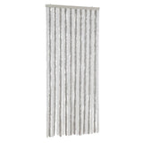 Vidaxx fluegardin 90x200 cm chenille lysegrå og hvid