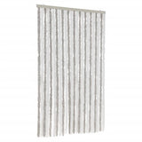 Vidaxx fluegardin 100x200 cm chenille lysegrå og hvid