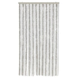 Vidaxx fluegardin 100x200 cm chenille lysegrå og hvid