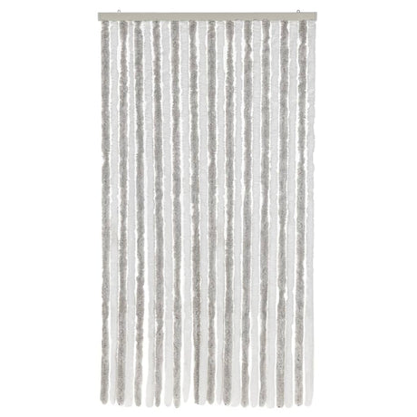Vidaxx fluegardin 100x220 cm chenille lysegrå og hvid