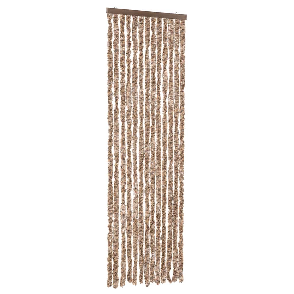 Vidaxx fluegardin 56x185 cm chenillebeige og mørkebrun