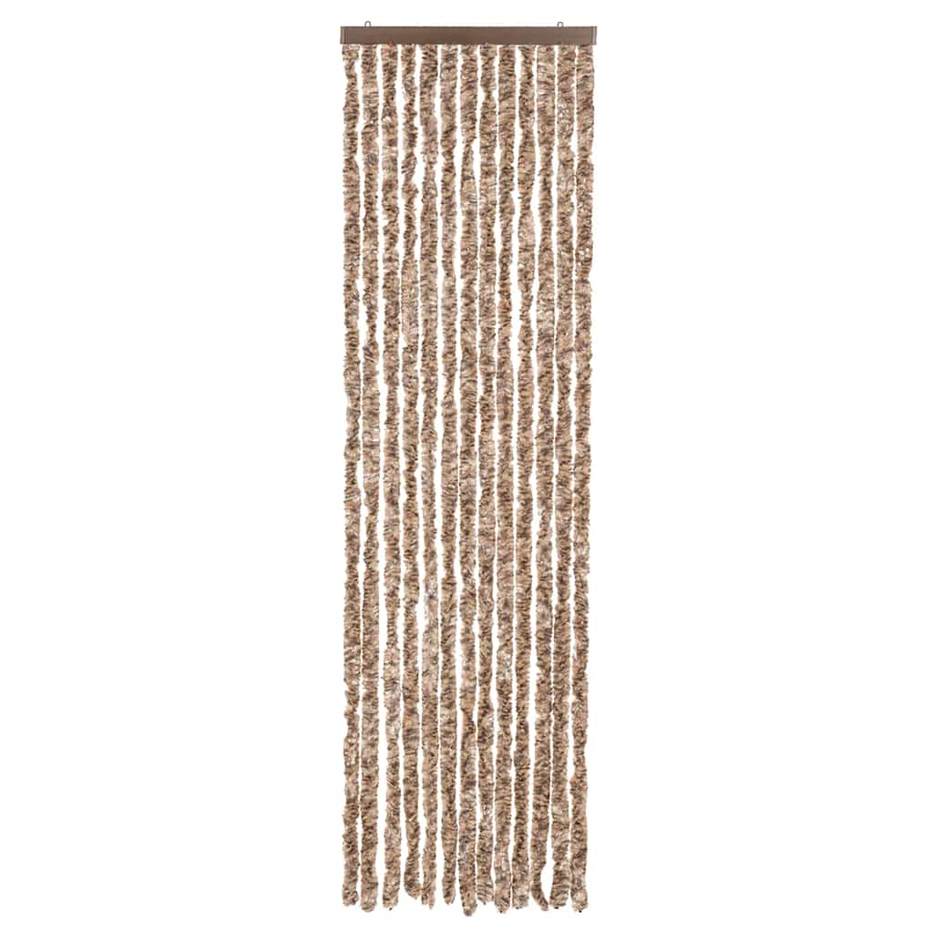 Vidaxx fluegardin 56x185 cm chenillebeige og mørkebrun