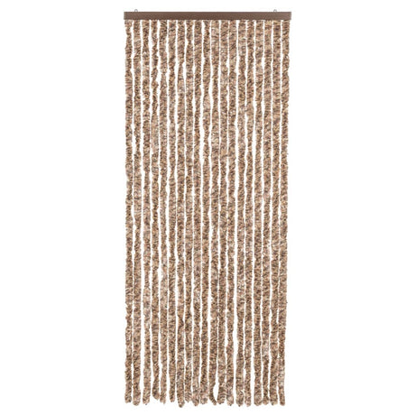 Vidaxx fluegardin 56x200 cm chenillebeige og mørkebrun