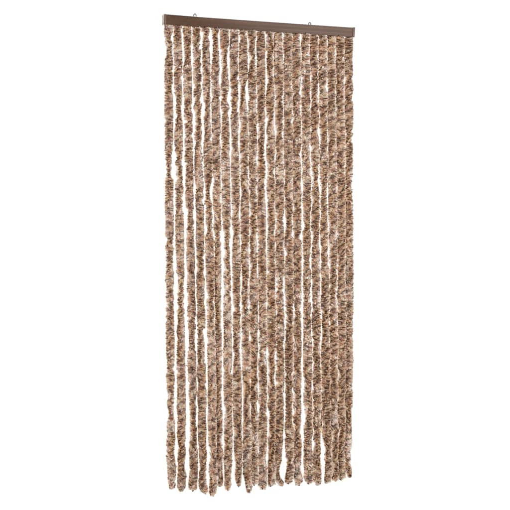 Vidaxx fluegardin 90x200 cm chenillebeige og mørkebrun