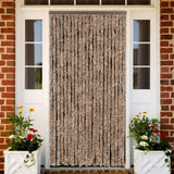 Vidaxx fluegardin 90x200 cm chenillebeige og mørkebrun