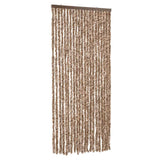 Vidaxx fluegardin 90x220 cm chenillebeige og mørkebrun