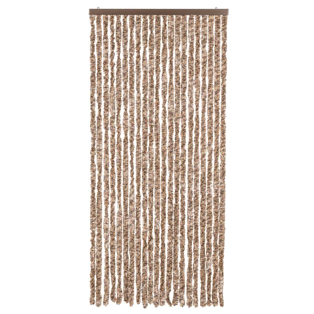Vidaxx fluegardin 90x220 cm chenillebeige og mørkebrun
