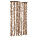 Vidaxx fluegardin 100x220 cm chenillebeige og mørkebrun